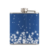 Bridesmaid Winter Sparkle Blue Heupfles (Achterkant)