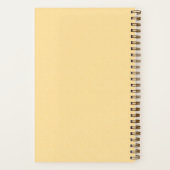 Bridesmaid Yellow Typographic Notebook Notitieboek (Achterkant)