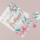 Bridesmaid zal je mijn bruidsmeisje zijn. legpuzzel