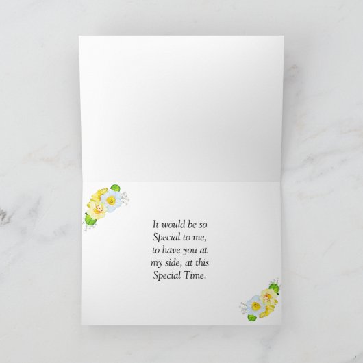 Bridesmaïdaal voorstel kaart (Binnen)