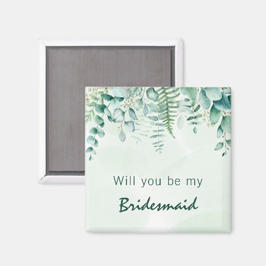 Bridesmaïde bruine bruine bruinmakreel magneet (Voorkant / Achterkant)