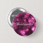 Bridesmaïde Button [Roze Bokeh] (Voorkant /achterkant)