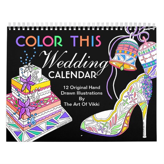 Bridesmaïde kleur van de bruiloft op persoonlijke  kalender (Hoes)