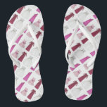 Bridesmaïde Teenslippers van het team Bride Weddin<br><div class="desc">De teenslippers kenmerken een originele tellerillustratie van een rij  jurken van de bruidspartij. Geweldig cadeautje voor je bruiloft. De ontwerper is beschikbaar aan creëer en uploadt douaneontwerpen om de kleuren en de thema's van uw bruiloft aan te passen-klik "deze Ontwerper"vragen om met het ontwerpproces te beginnen!</div>