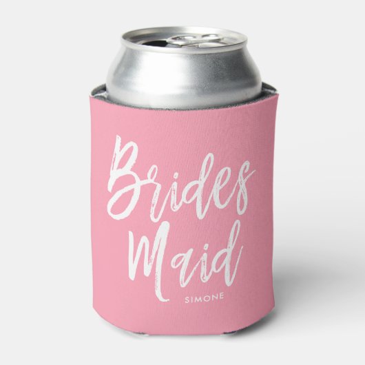 Bridesmaids | Aangepaste bruiloft in Script-stijl Blikjeskoeler (Blikje Voorkant)