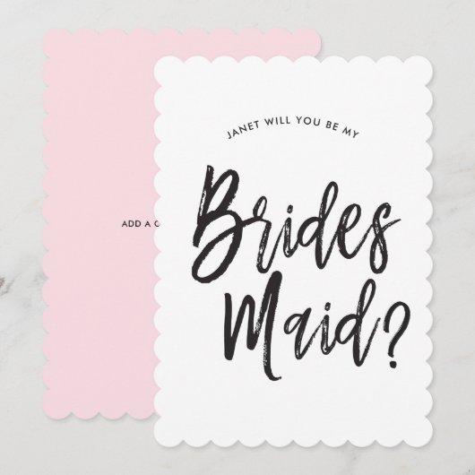 Bridesmaids Aanvraagstijl Aangepaste stijl Kaart (Voorkant / Achterkant)