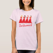 Bridesmaids Attendant Tee Shirt (Voorkant)