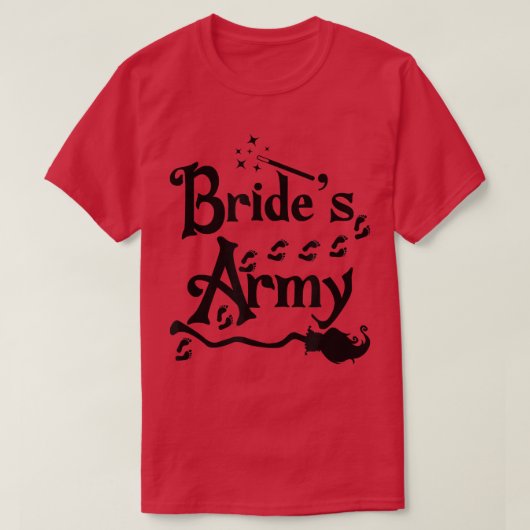 Bridesmaids Bride Matching Top Bridal Party Witch (Design voorkant)