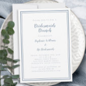 Bridesmaids Brunch Vrijgezellenfeest Modern Dusty  Kaart