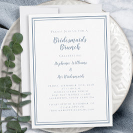 Bridesmaids Brunch Vrijgezellenfeest Modern Dusty  Kaart
