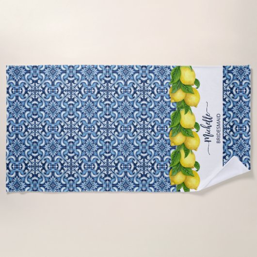 Bridesmaids cadeautjes cadeautjes voor bruidpartij strandlaken (Voorkant)