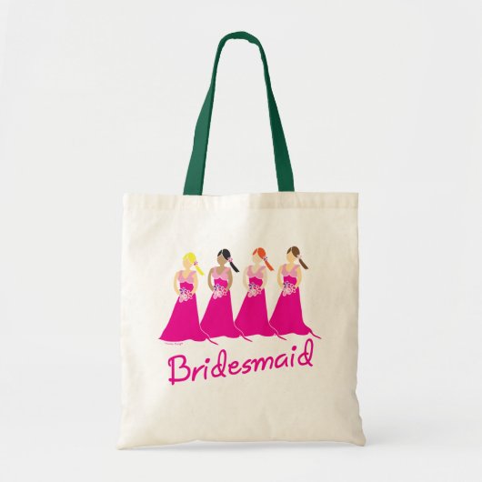 Bridesmaids Canvas tas Roze ontwerp (Voorkant)
