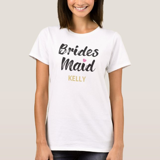 Bridesmaids Elegant Custom T-shirt (Voorkant)