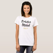 Bridesmaids Elegant Custom T-shirt (Voorkant volledig)