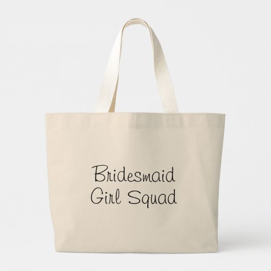 Bridesmaids | Girl Squad Large Canvas tas (Achterkant)