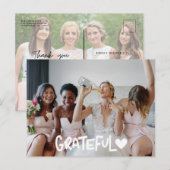 Bridesmaids Grateful Foto Dank u Briefkaart (Voorkant / Achterkant)
