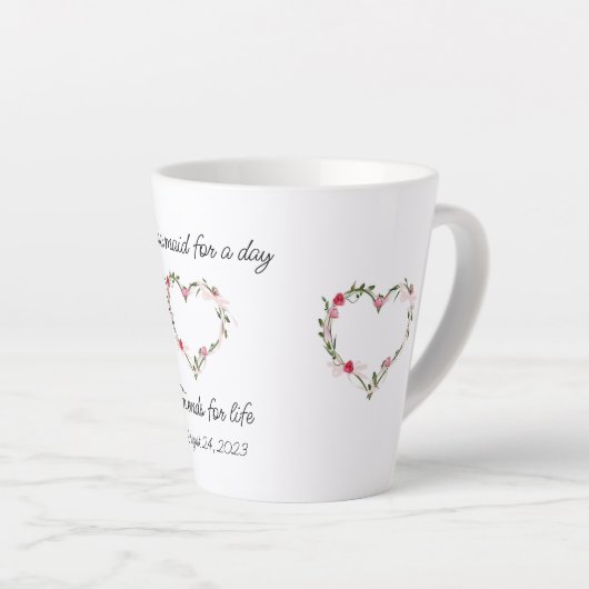 Bridesmaid's Latte cup Latte Mok (Rechterhoek)