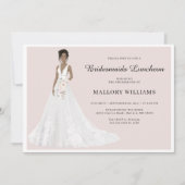 Bridesmaids Luncheon Bruidsjurk Uitnodiging (Voorkant)