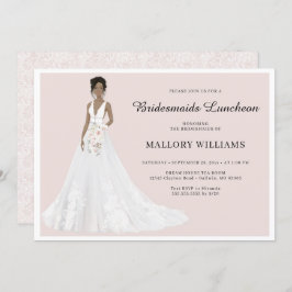 Bridesmaids Luncheon Bruidsjurk Uitnodiging
