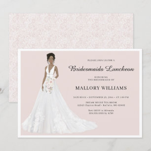 Bridesmaids Luncheon Bruidsjurk Uitnodiging