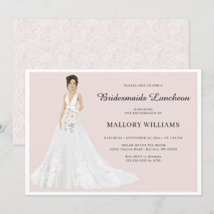 Bridesmaids Luncheon Bruidsjurk Uitnodiging