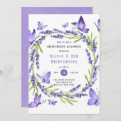 Bridesmaids Luncheon Kaart (Voorkant / Achterkant)