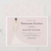 Bridesmaids Luncheon Mode Bride Invitation Kaart (Voorkant / Achterkant)