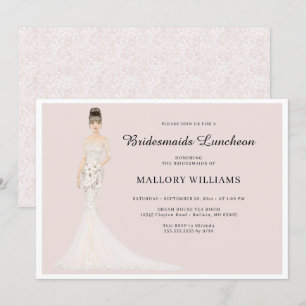 Bridesmaids Luncheon Mode Bride Invitation Kaart