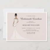 Bridesmaids Luncheon Mode Bride Invitation Kaart (Voorkant)