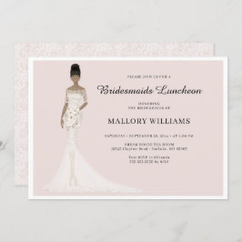 Bridesmaids Luncheon Mode Bride Invitation Kaart