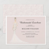 Bridesmaids Luncheon Mode Bride Invitation Kaart (Voorkant / Achterkant)