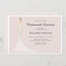 Bridesmaids Luncheon Mode Bride Invitation Kaart