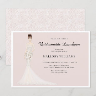 Bridesmaids Luncheon Mode Bride Uitnodiging