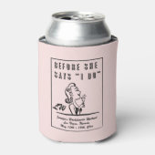 Bridesmaids Monogram - Bachelorette Party Blikjeskoeler (Blikje Voorkant)