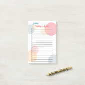 Bridesmaid's Names List - Gekleurde Confetti Stipp Post-it® Notes (Op bureau)