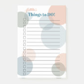 Bridesmaid's Names List - Gekleurde Confetti Stipp Post-it® Notes (Voorkant)