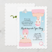 Bridesmaïd's Spa Day Uitnodiging (Voorkant / Achterkant)