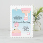 Bridesmaïd's Spa Day Uitnodiging (Staand voorkant)