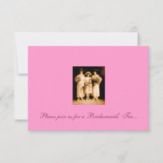 Bridesmaids' Tea Invitation Kaart