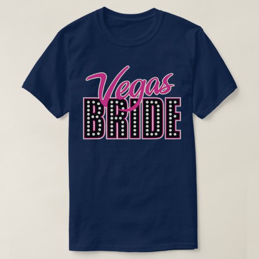 Bridesmaids Team Bride Groom Bride Vegas T-shirt (Design voorkant)