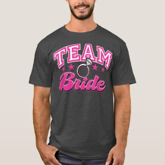 Bridesmaids Team Bride Groom Bride Weddenschap T-shirt