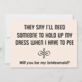 Bridesmaids Uitnodiging Wordt u mijn bruidsmeisje? (Voorkant)