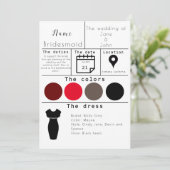 Bridesmaikaart Kaart (Staand voorkant)