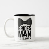 Bridesman Bow Stropdas Wedding Favor Tweekleurige Koffiemok (Links)