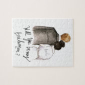 Bridesman? Puzzle Dk Br Bun Bride Blonde Man Legpuzzel (Horizontaal)