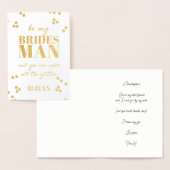 Bridesman Request Groomsman Proposal Folie Kaart (Display)