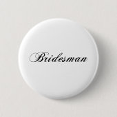 Bridesman Ronde Button 5,7 Cm (Voorkant)