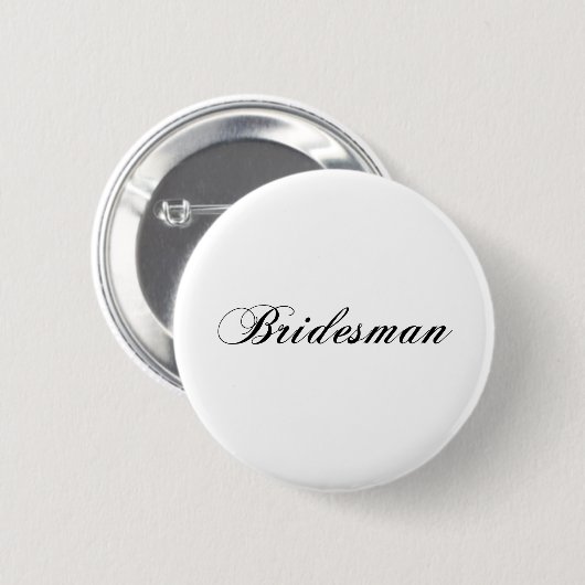 Bridesman Ronde Button 5,7 Cm (Voorkant /achterkant)
