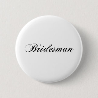 Bridesman Ronde Button 5,7 Cm