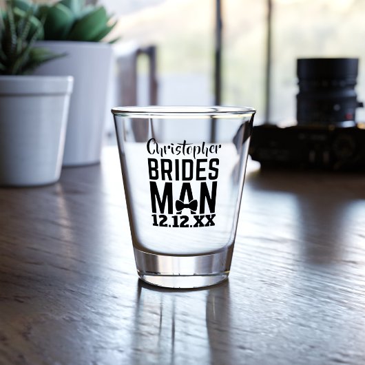 Bridesman Shot Glass Weddenschap Shot Glas